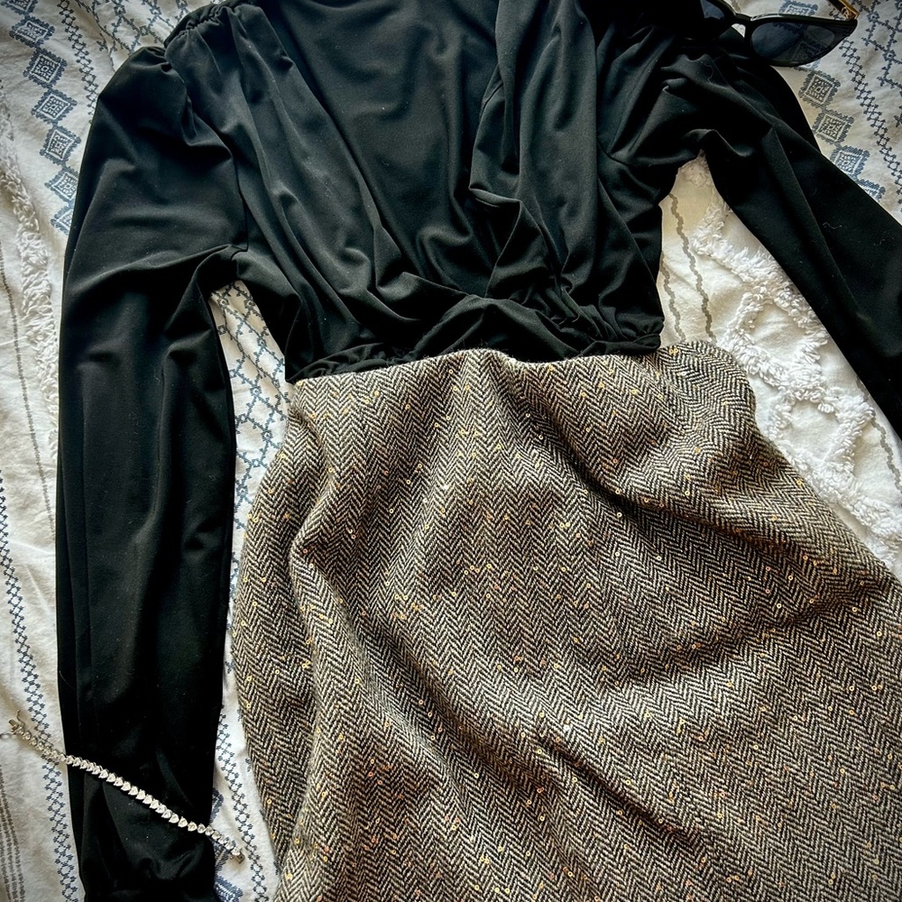 Loft Sequin Pencil Skirt